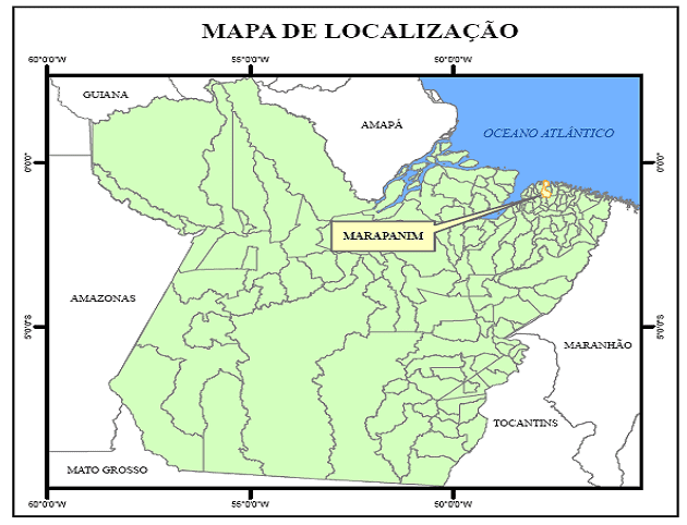  Расположение муниципалитета Марапанин. 