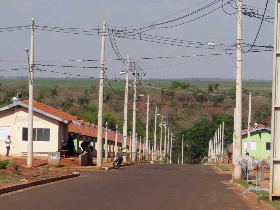 Figura 04: Declividade da vertente ao longo do bairro Nova Ituiutaba I Fonte: SILVA, S, C.2016
