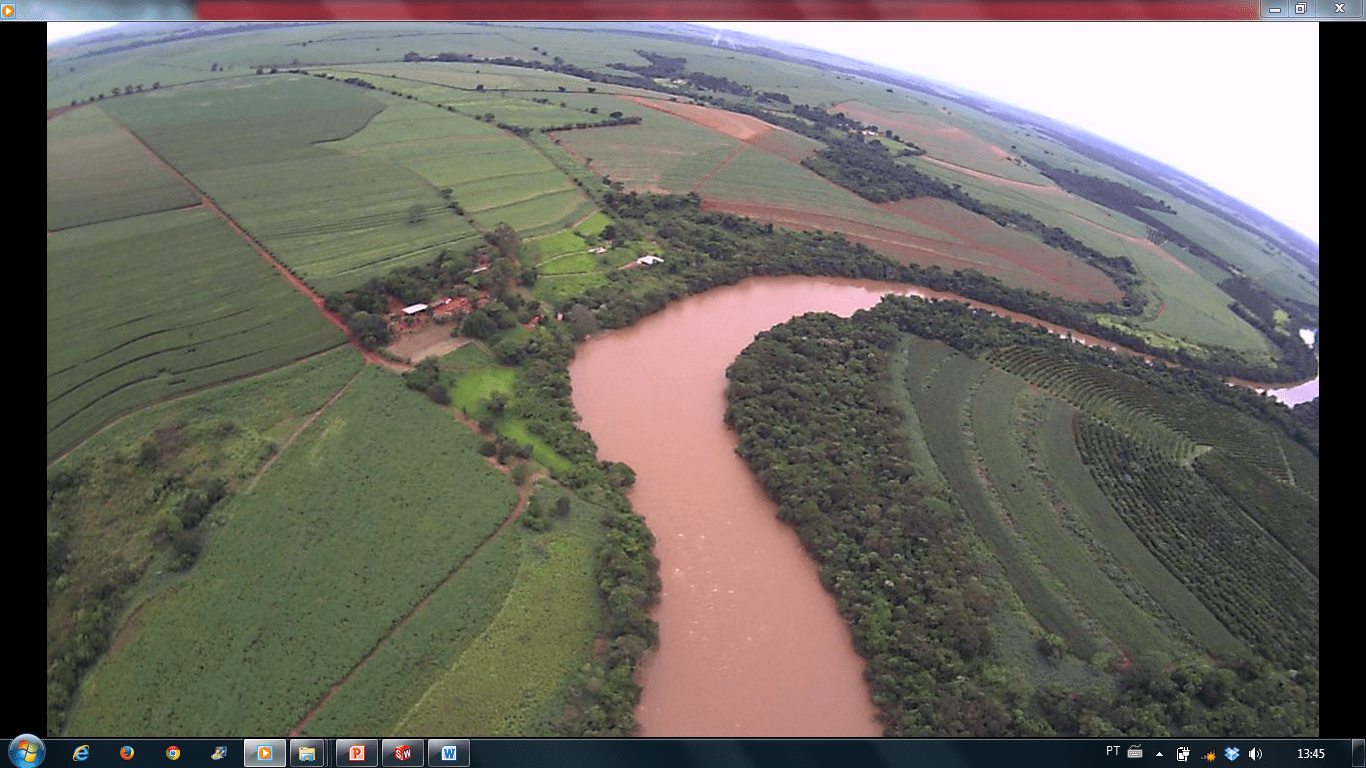 Figura 3- Foto aérea nº 3: VANT nº8. Fonte: arquivo pessoal, região de Pirassununga