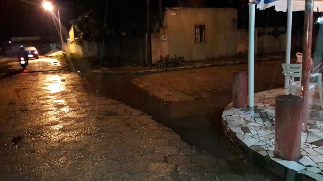 Figura 3 - Áreas Alagadas na Cidade de Posto da Mata (Ruas Pavimentadas)