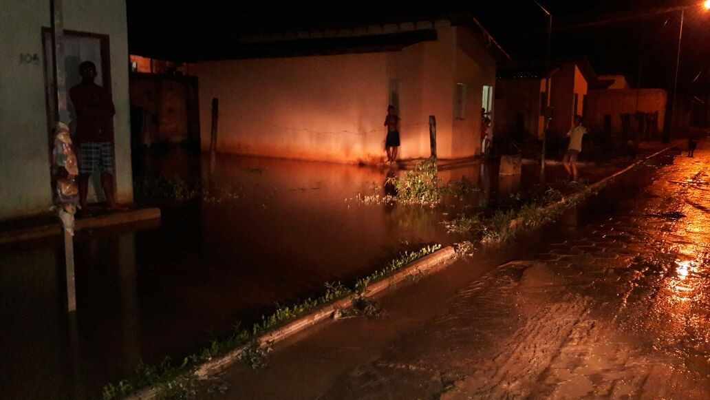 Figura 6 - Áreas Alagadas na Cidade de Posto da Mata (Ruas Pavimentadas)