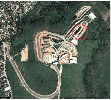 Vista aérea da Universidade Federal dos Vales do Jequitinhonha e Mucuri. Fonte: Google Earth