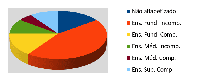 Gráfico 4: Escolaridade dos participantes