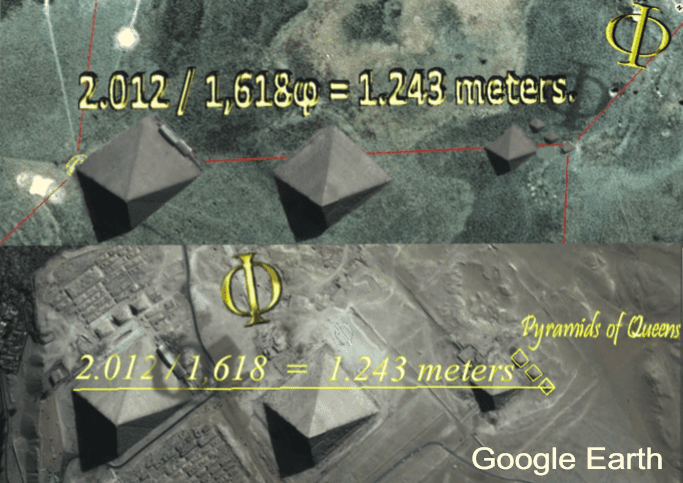 Figura 4: Representação do cinturão de Órion Imagens satelitais - Google Earth