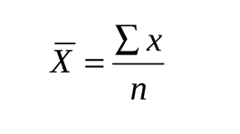 Equação 2 - Fórmula para o cálculo da média aritmética do grau de importância dos mecanismos e componentes. Fonte: Dados da pesquisa (2015).