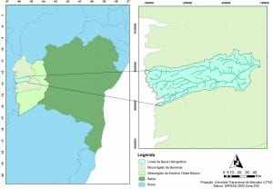 Figura 1: Localização da bacia hidrográfica do rio de Ondas.