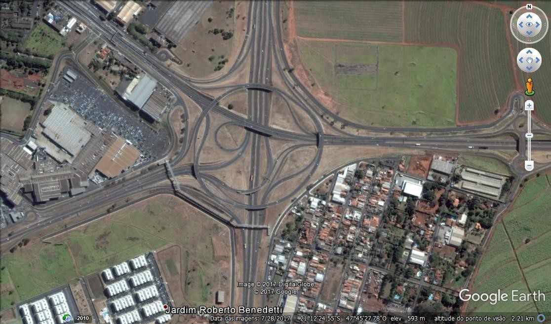 Figura 2 - Trevão - Acesso a Ribeirão Preto. Fonte: Google Earth