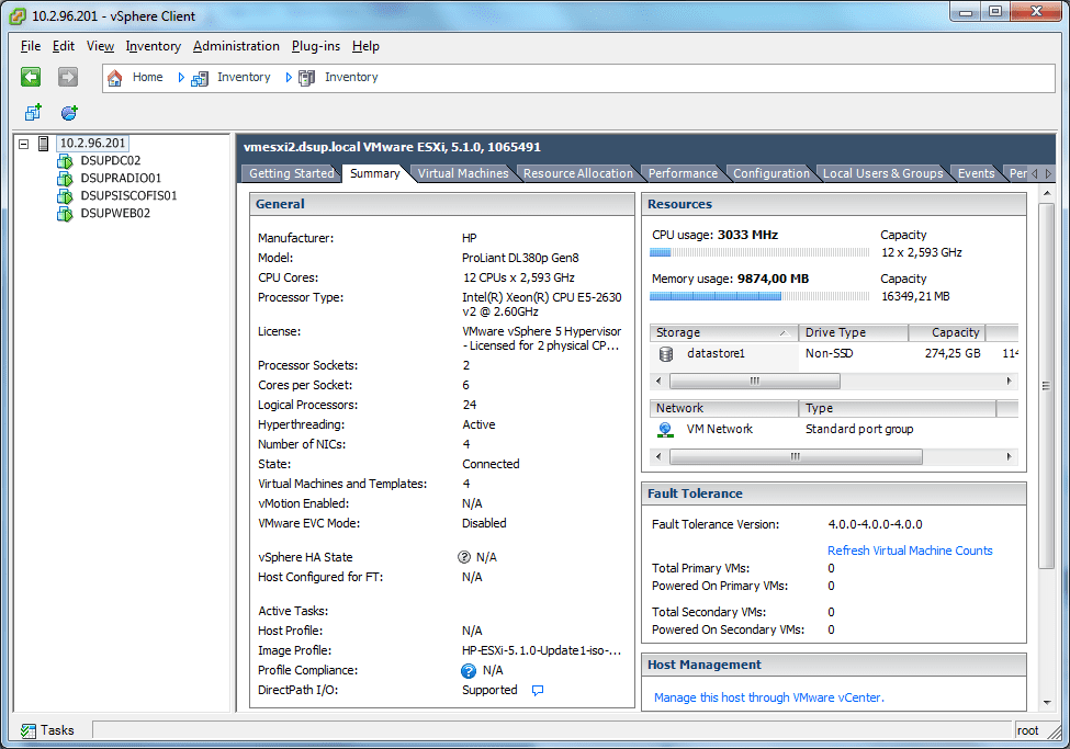 Abbildung 2-Zugang über vSphere VMWare Server 5.0 2. Quelle: angepasst (ABHILASH, 2015, s. 227)