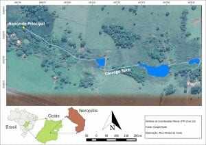 Figura 1 - Imagem de Satélite da Área de Estudo do Trecho 1. Fonte: Google Earth.