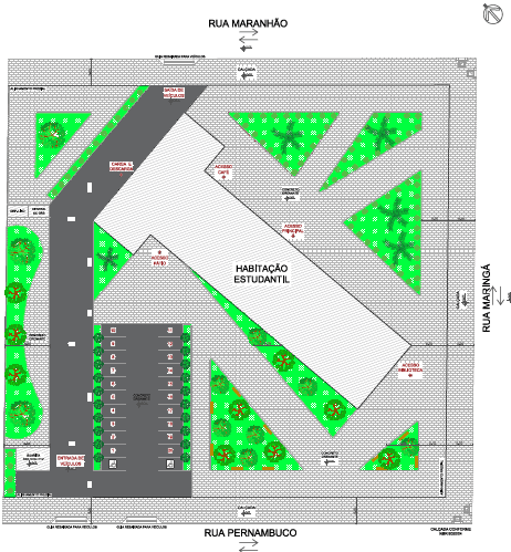 Figura 16 – Implantação. (Imagem desenvolvida pela autora do trabalho)