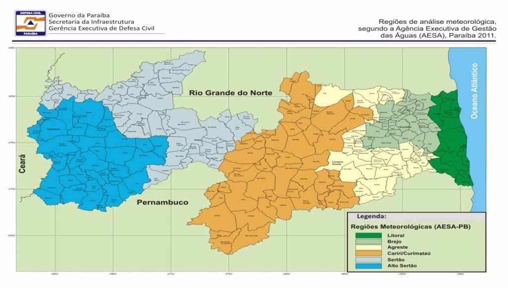 Figura 1- Posição Geográfica da Hepatite A dos endereços residenciais na Paraíba. Fonte: Lac. HULW-UFPB, 2011( Figura modificada pelo autor).