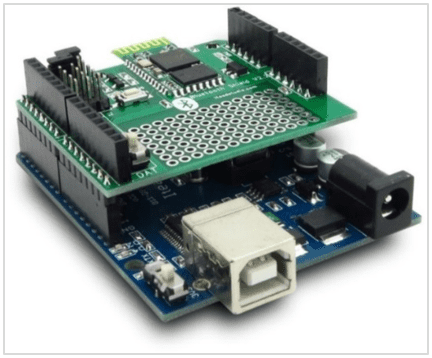 Figura 2: Modelo/Exemplo de Arduino. Fonte: EVANS; NOBLE; HOCHEBAUM (2013)