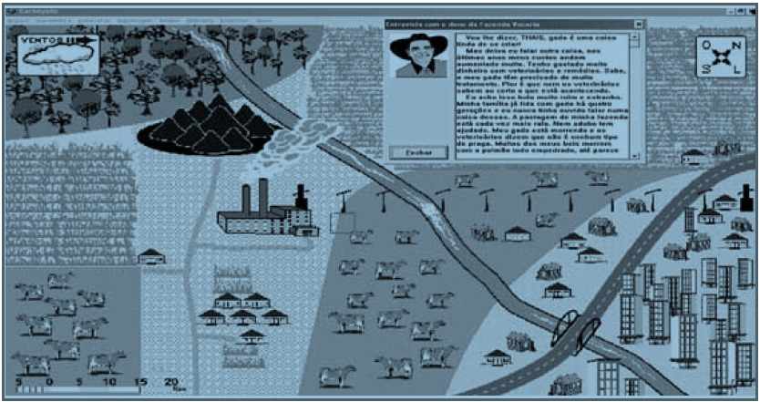 Figura 4 - Tela de apresentação: Carbópolis. Fonte: EICHLER; DEL PINO, 2006, p. 116.