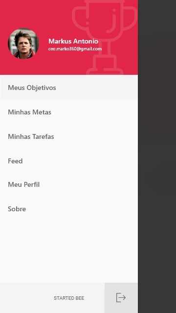 Figura 21: Tela de menu lateral. Fonte: elaborada pelo autor
