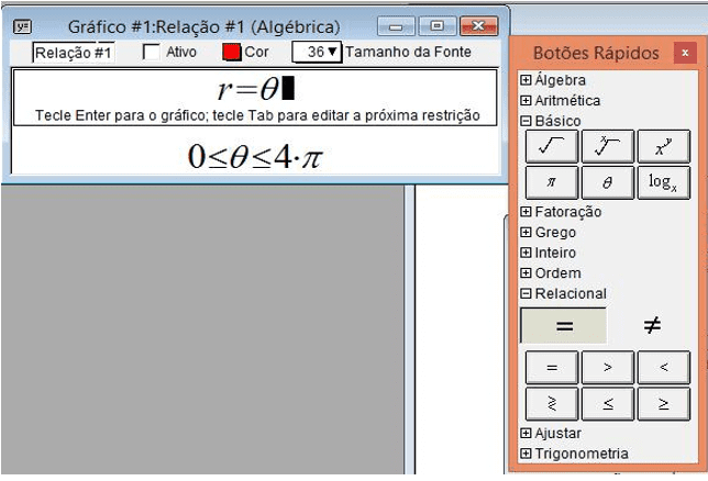 Botões rápidos