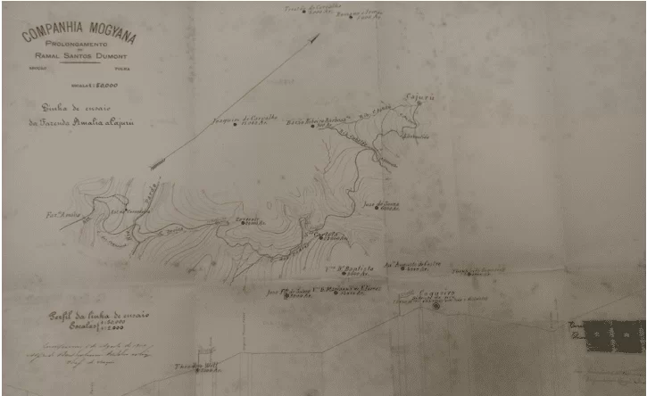 Mapa- Ramal Santos Dummont a Cajuru