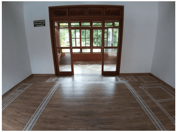 Sala de Estar e varanda-estufa