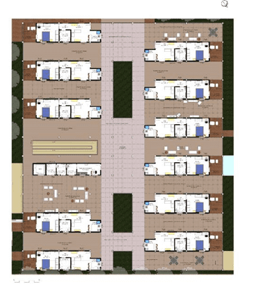 Planta de layout habitação 1º pavimento