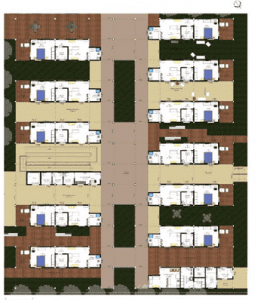 Planta de layout habitação térreo