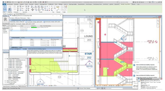 Layout do Revit (2017) com realização de planta baixa e corte de uma escada