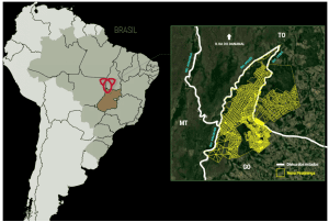 Localização da Fazenda Nova Piratininga