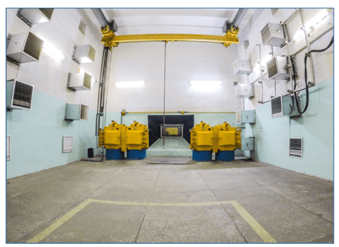 Representation of a Radioactive Bunker, used to store sources not in use
