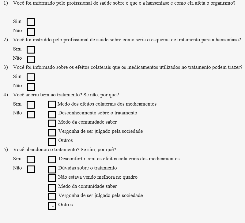 Questionário criado para rastrear hanseníase identifica endemia