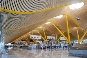 Ceiling of Adolfo Suárez Madrid-Barajas International Airport