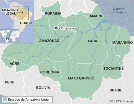  Estados da Amazônia Legal