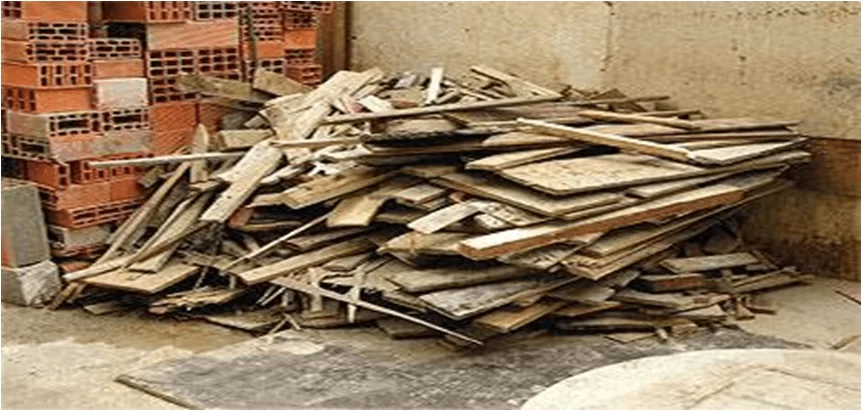 Resíduos de madeira. Fonte: Google imagens