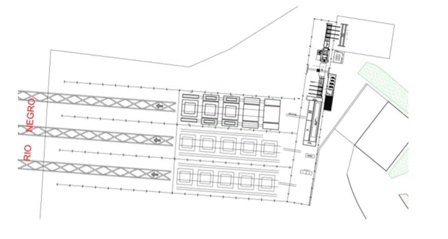 Figura 13 – Novo layout do estaleiro. Fonte: Beconal
