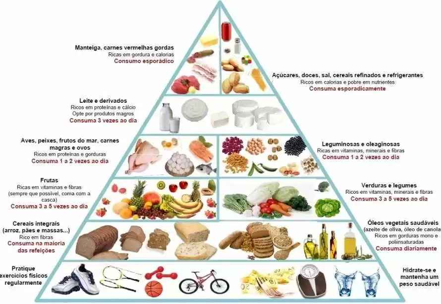 Figura 1 - Pirâmide alimentar. FONTE: www.portaldoprofessor.mec.gov.br