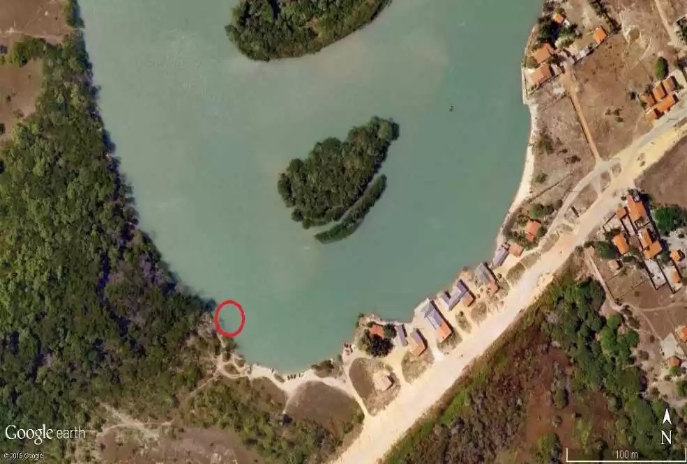 Figura 3: Localização da área da coleta.Fonte: Google Earth 2015.