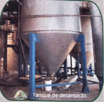 Figura 22: Tanque de Decantação. Fonte: Catálogo disponibilizado pela empresa Grande Rio Reciclagem Ambiental
