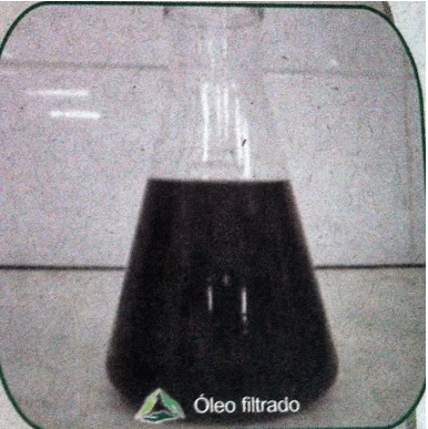 Figura 26: Óleo Filtrado. Fonte: Catálogo disponibilizado pela empresa Grande Rio Reciclagem Ambiental