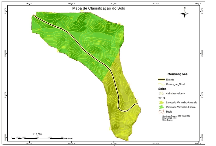 Figura 3 - Mapa de classificação do solo