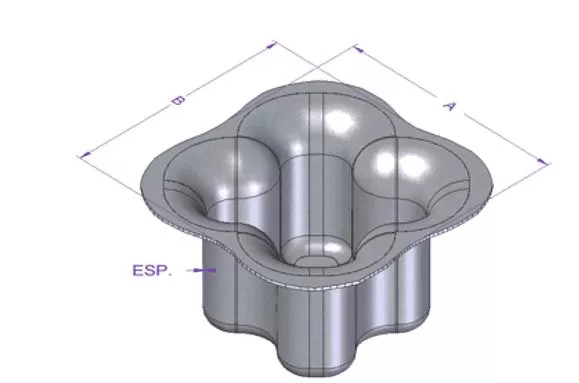 Geometria da peça estudo
