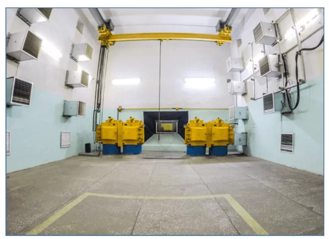 Representation of a Radioactive Bunker, used to store sources not in use
