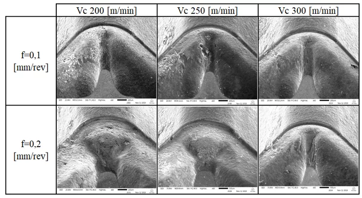 MEV da ferramenta MC 6025 (LP) ampliação (60x).