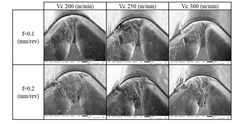 MEV da ferramenta NX 2525 (FP) ampliação (60x).