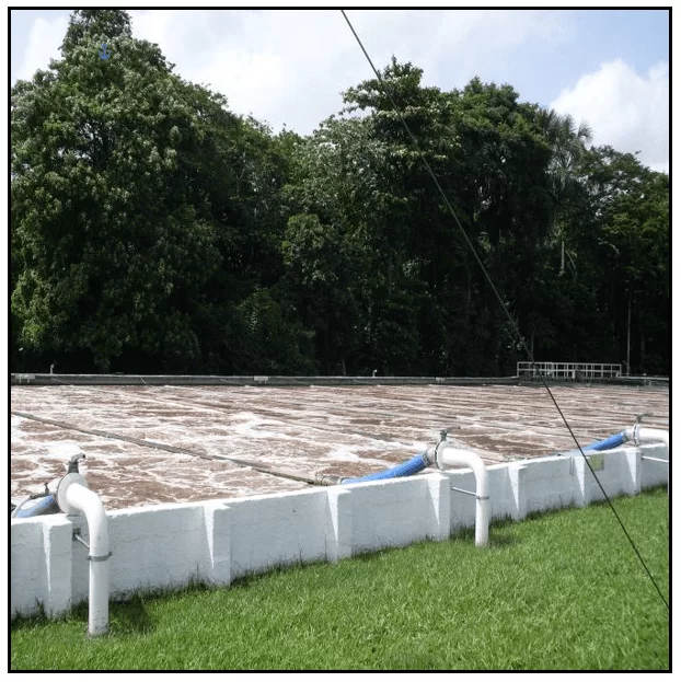  tanque de tratamento do descarte da produção de bebidas