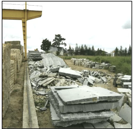 Depósito de casqueiros e cacos. Fonte: CEFET-ES (2005).