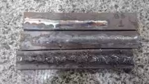 Aparência dos cordões de solda
