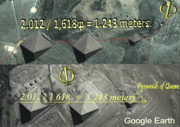 Figura 4: Representação do cinturão de Órion Imagens satelitais - Google Earth