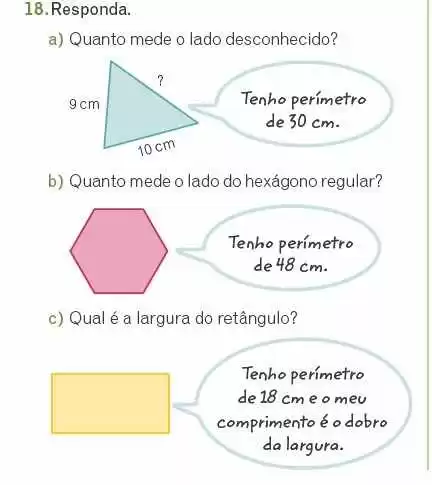 Figura 2 - Atividade que contempla a zona geométrica. Fonte: adaptado de Andrini & Vasconcellos. V. 6. 2015, p. 167