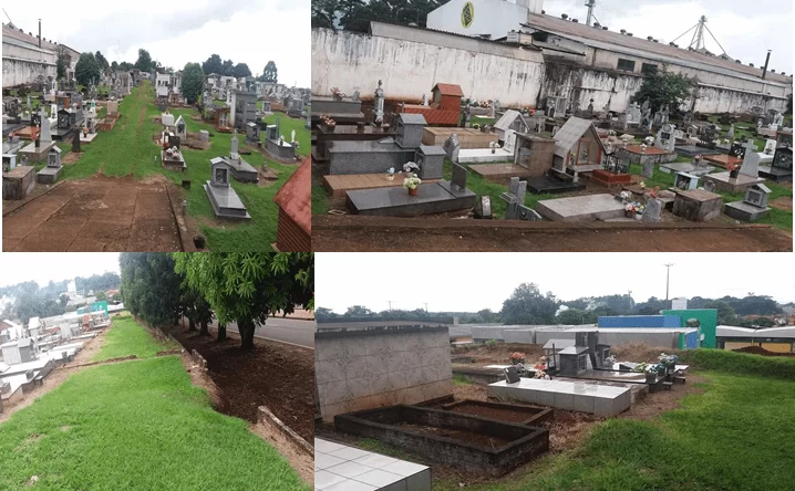 Figura 15: Imagens do Cemitério de Capanema. Fonte: (Acervo Pessoal da Autora do Trabalho)
