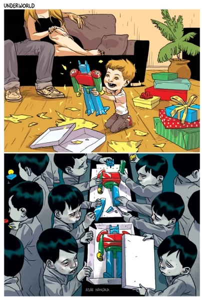Ilustração de Asaf Hanuka, Submundo, 2017.