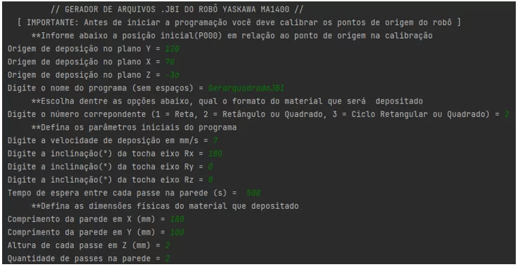 Tela de edição de programa padrão retangular o quadrado