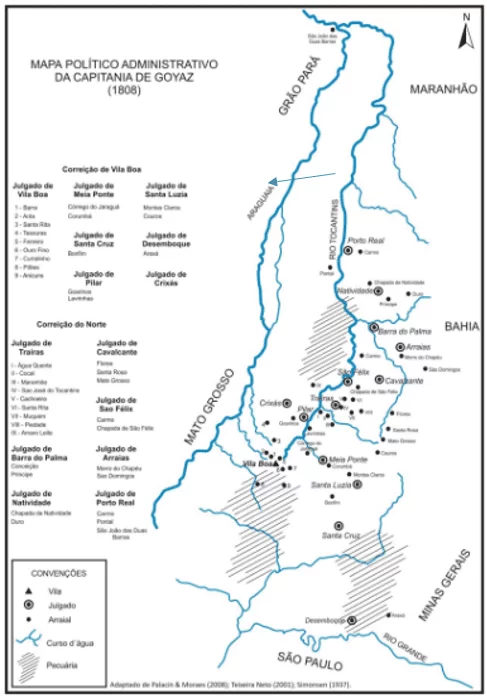 Capitania de Goyaz em 1808