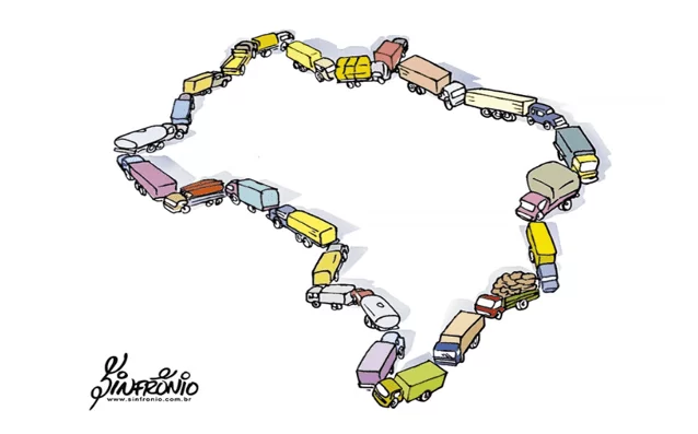 A greve dos caminhoneiros2018.